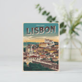  Lissabon Portugal reisgeschenken en souvenirs Briefkaart (Staand voorkant)