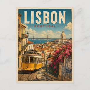 Lissabon Portugal Reisherinnering Briefkaart