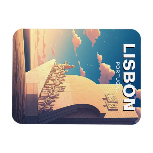 Lissabon Portugal Reismonument van de Discoveries Magneet (Horizontaal)