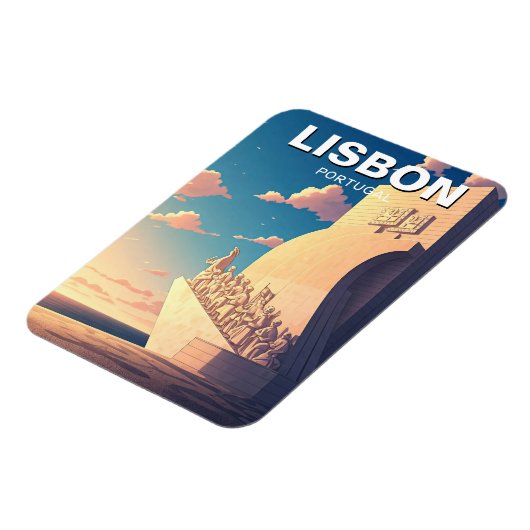 Lissabon Portugal Reismonument van de Discoveries Magneet (Linkerzijde)