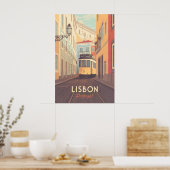 Lissabon Portugal Reisposter Poster (Keuken)