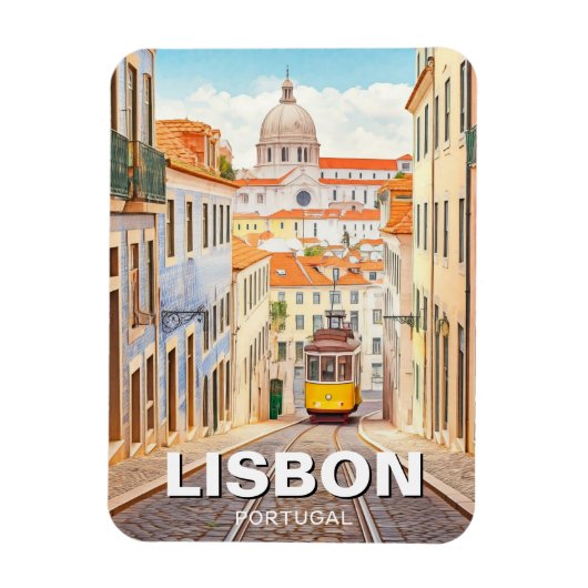 Lissabon Portugal Reizen Alfama Nationaal Pantheon Magneet (Verticaal)
