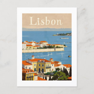 Lissabon Portugal reizen Briefkaart