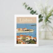Lissabon Portugal reizen Briefkaart (Staand voorkant)