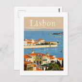 Lissabon Portugal reizen Briefkaart (Voorkant / Achterkant)