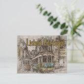 Lissabon Portugal Reizen Briefkaart (Staand voorkant)