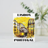 Lissabon Portugal Reizen Briefkaart (Staand voorkant)