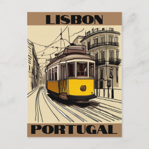 Lissabon Portugal Reizen Briefkaart