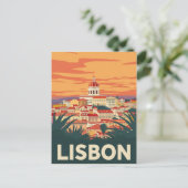 Lissabon Portugal Reizen Briefkaart (Staand voorkant)