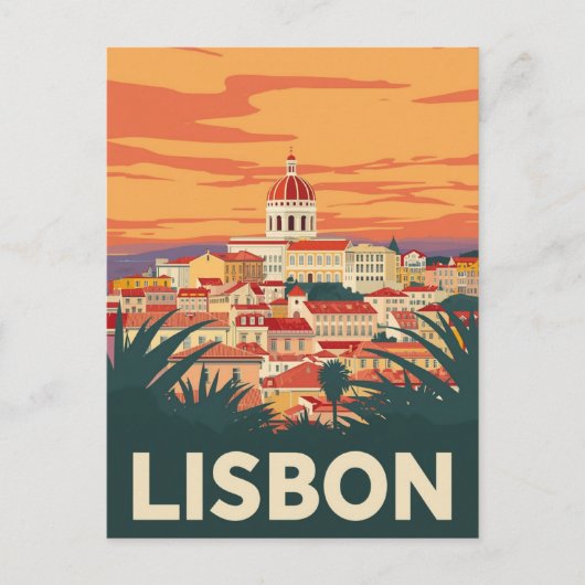 Lissabon Portugal Reizen Briefkaart (Voorkant)