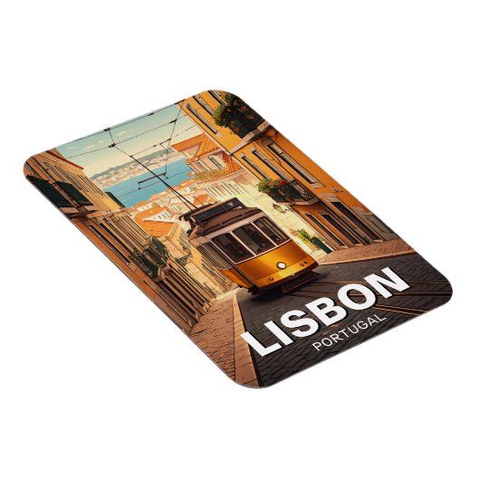 Lissabon Portugal Reizen Magneet (Rechterzijde)