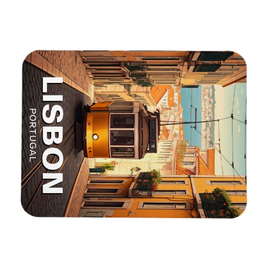 Lissabon Portugal Reizen Magneet (Horizontaal)