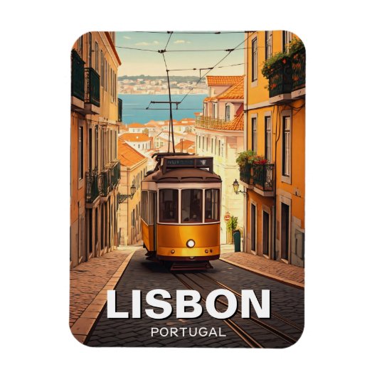 Lissabon Portugal Reizen Magneet (Verticaal)