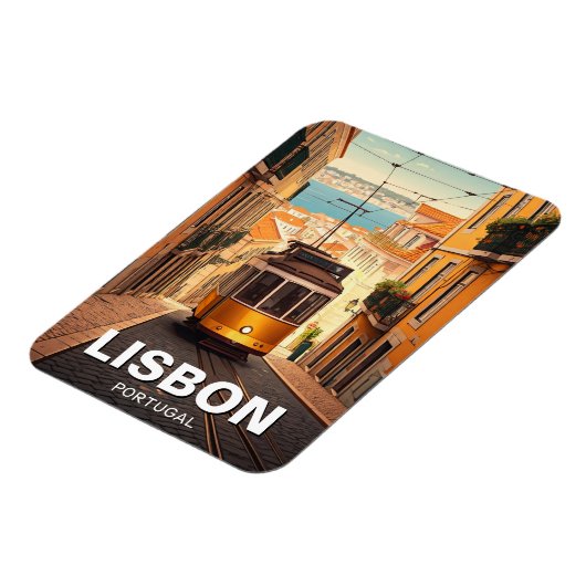 Lissabon Portugal Reizen Magneet (Linkerzijde)