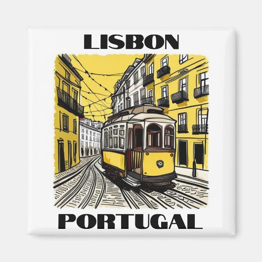 Lissabon, Portugal - Reizen - Magnet (Voorkant)
