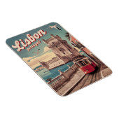  Lissabon Portugal Reizen Tram geschenken Magneet (Rechterzijde)