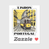 Lissabon Portugal Reizen Vinyl Sticker (Vel)