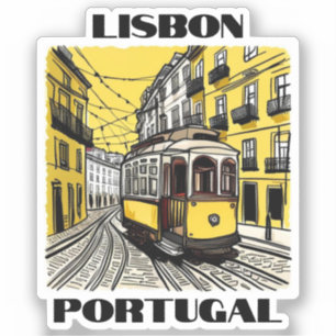 Lissabon Portugal Reizen Vinyl Sticker