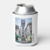 Lissabon Portugal Retro Elevator Holiday Souvenir Blikjeskoeler (Blikje Voorkant)