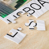 Lissabon Portugal Retro Elevator Holiday Souvenir Legpuzzel (Zijkant)