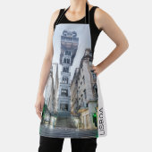 Lissabon Portugal Retro Elevator Holiday Souvenir Schort (Insitu)