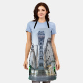 Lissabon Portugal Retro Elevator Holiday Souvenir Schort (Gedragen)