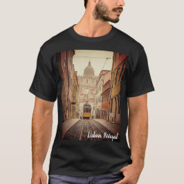 Lissabon Portugal Retro T-shirt