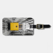 Lissabon Portugal Retro Tram  Souvenir Bagagelabel (Voorkant horizontaal)