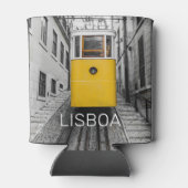 Lissabon Portugal Retro Tram Souvenir Blikjeskoeler (Achterkant)