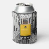 Lissabon Portugal Retro Tram Souvenir Blikjeskoeler (Blikje Achterkant)