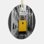 Lissabon Portugal Retro Tram  Souvenir Keramisch Ornament (Rechts)