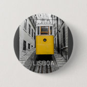 Lissabon Portugal Retro Tram  Souvenir Ronde Button 5,7 Cm (Voorkant)
