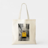 Lissabon Portugal Retro Tram  Souvenir Tote Bag (Achterkant)