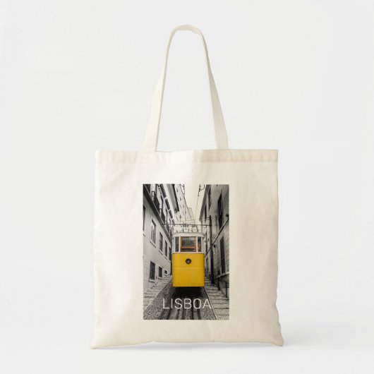 Lissabon Portugal Retro Tram  Souvenir Tote Bag (Voorkant)