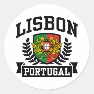 Lissabon Portugal Ronde Sticker