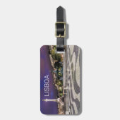 Lissabon Portugal Rossio Square Vakantie Souvenir Bagagelabel (Voorkant verticaal)