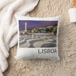 Lissabon Portugal Rossio Square Vakantie Souvenir Kussen