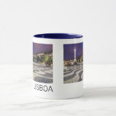 Lissabon Portugal Rossio Square Vakantie Souvenir Mok (Midden)