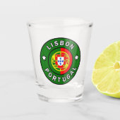 Lissabon Portugal Shot Glas (Voorkant)