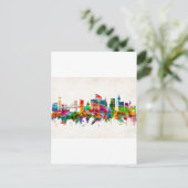 Lissabon Portugal Skyline Feestdagenkaart (Staand voorkant)