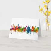 Lissabon Portugal Skyline Kaart (Gele Bloem)