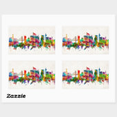 Lissabon Portugal Skyline Rechthoekige Sticker (Vel)