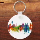 Lissabon Portugal Skyline Sleutelhanger (Voorkant)