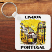 Lissabon, Portugal Sleutelhanger (Voorkant)