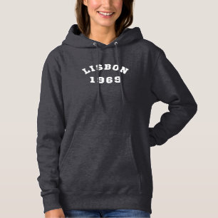 Lissabon Portugal Stad 1969 Vintage Hoodie