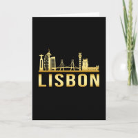 Lissabon Portugal Stad Silhouet Stedelijk Landscha