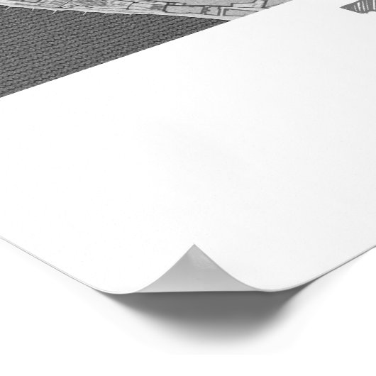 Lissabon - Portugal - Stadskaart Poster (Hoek)