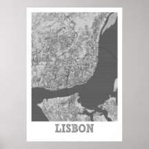 Lissabon - Portugal - Stadskaart