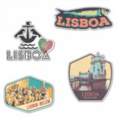Lissabon Portugal - Sticker voor illustratieverpak (Voorkant)