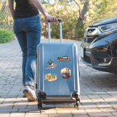 Lissabon Portugal - Sticker voor illustratieverpak (Koffer Insitu)